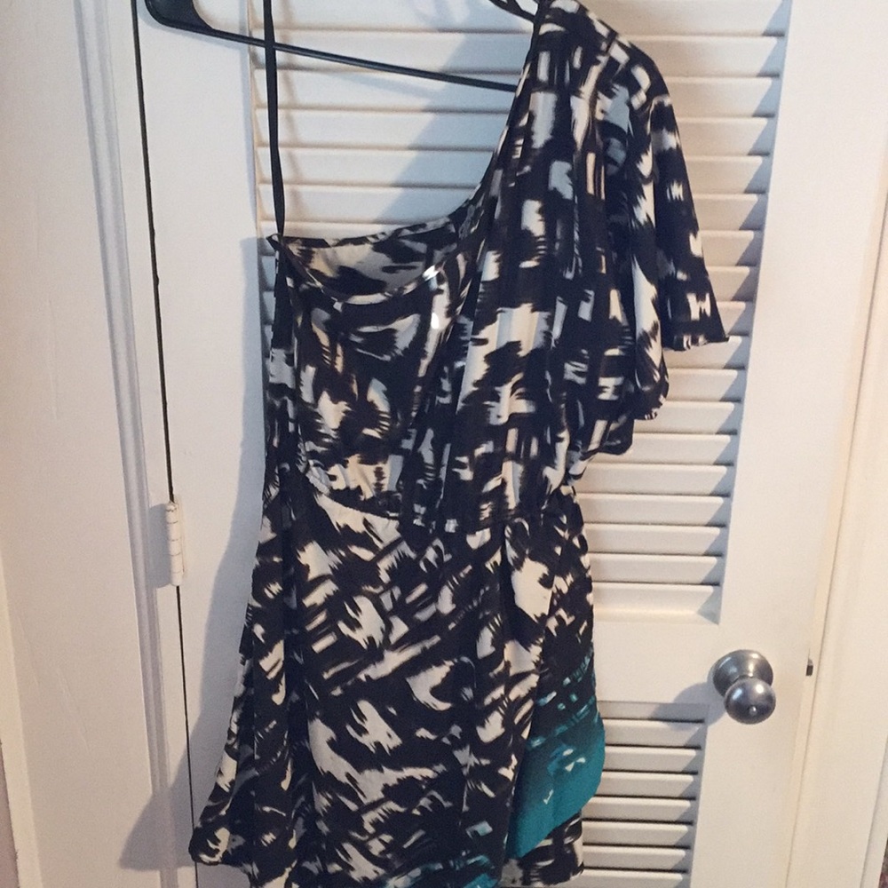 Asymmetrical one shoulder dress